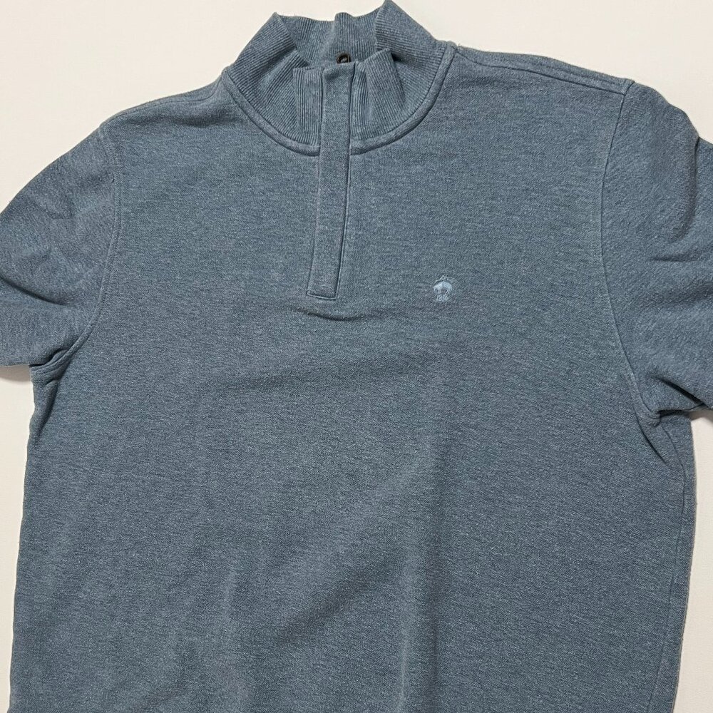 Brooks Brothers Sweater Red Fleece 1/4 Zip Pullover Preppy Blue Men's size XL